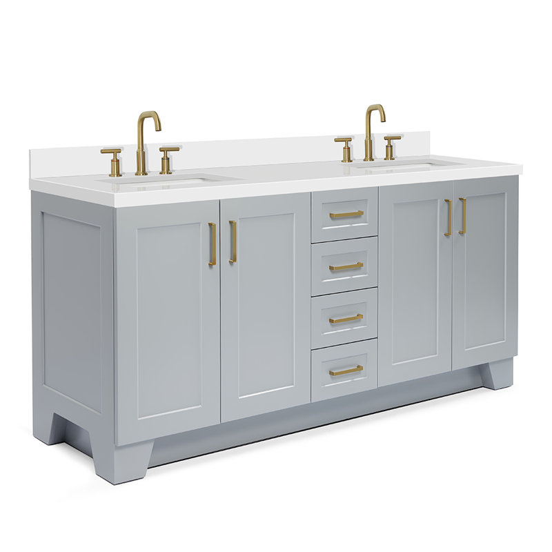 Longshore Tides Freitas 73'' Freestanding Double Bathroom Vanity with
